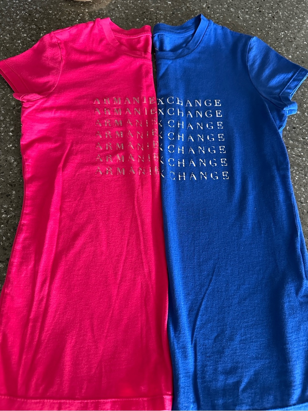 Armani Exchange A|X Logo Tee Bundle – 2 T-Shirts – Size S